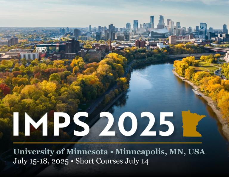 IMPS 2025: University of Minnesota - Minneapolis, MN, USA. July 15-18, 2025 - Short Courses July 14